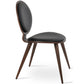 sohoConcept Kitchen & Dining Room Chairs Tokyo Wood Dining Chair | Grey Leather Dining Chair