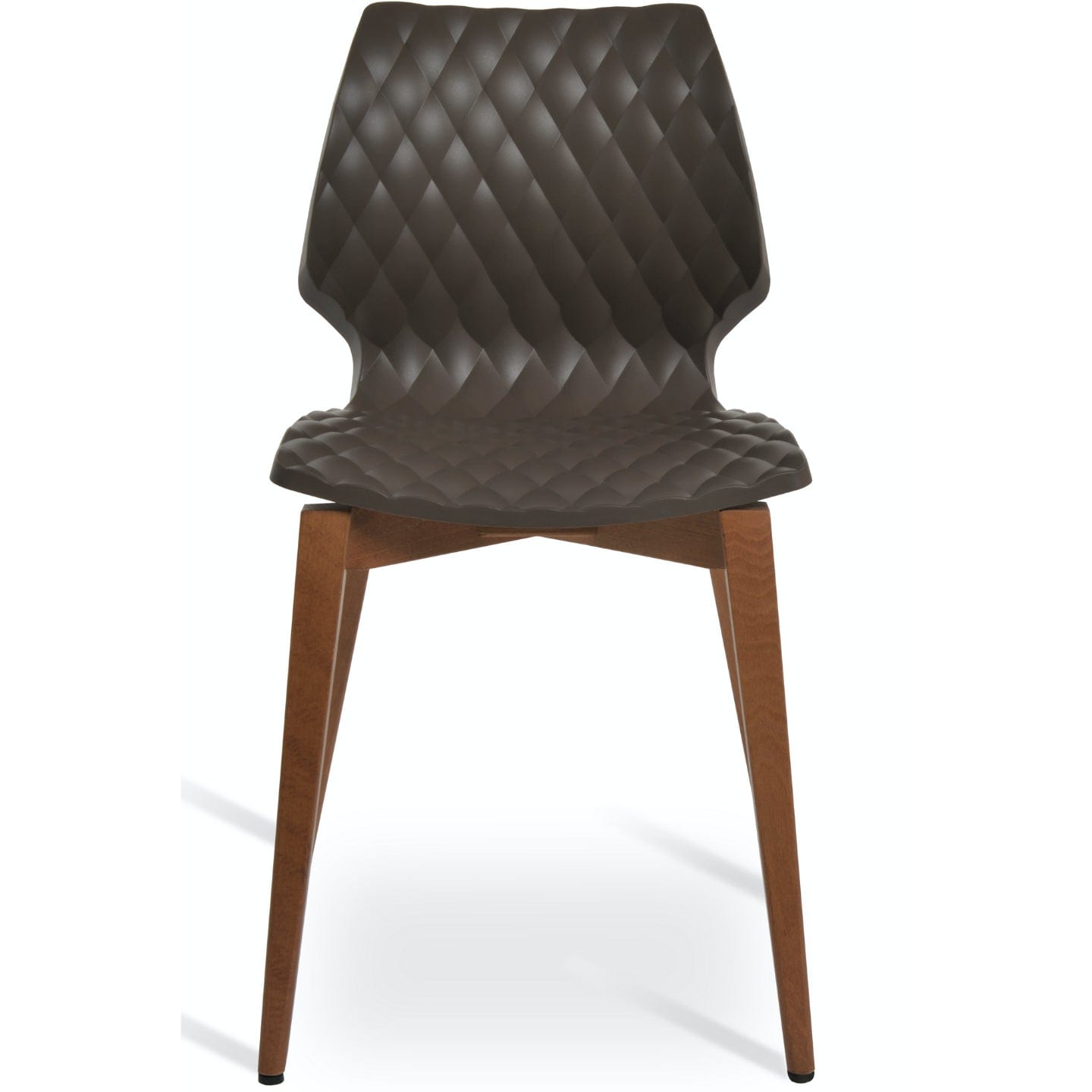 Soho Concept uni-562-industrial-walnut-wood-base-polypropylene-seat-dining-chair-in-mocha