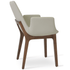 Leather Dining Chairs Eiffel Arm Cream - Your Bar Stools Canada