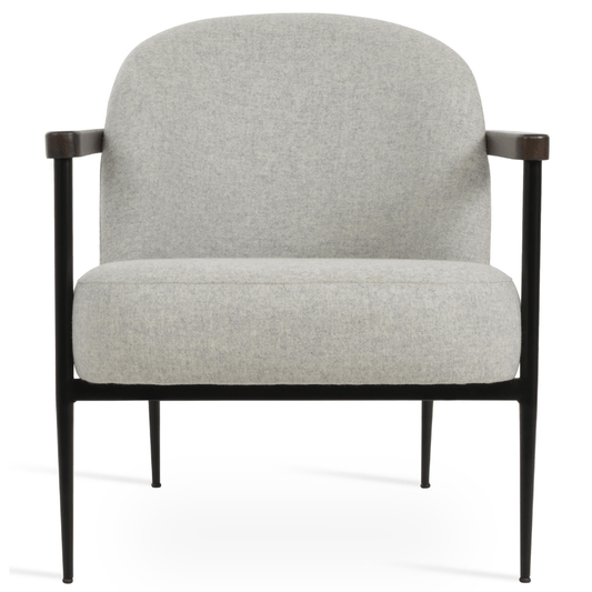 Light Grey Small Accent Chair Bloomy - Your Bar Stools Canada