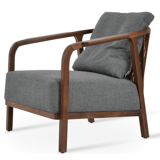 Modern Lounge Armchair Drops Grey - Your Bar Stools Canada