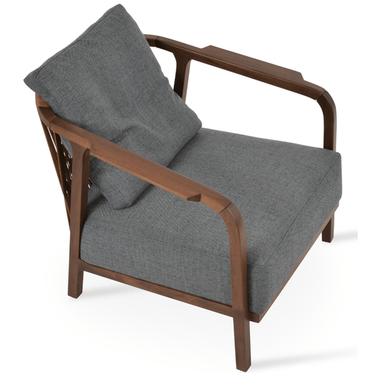 Modern Lounge Armchair Drops Grey - Your Bar Stools Canada