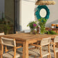 sohoConcept Outdoor Chairs Fauteuil de salle à manger d'extérieur Palermo | Bois de teck plein osier rotin | Chaise de terrasse