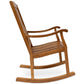 sohoConcept Outdoor Chairs Pedasa Rocking Armchair | Outdoor Teak Rocking Armchair