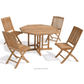 sohoConcept Outdoor Tables Balboa Folding Teak Patio Dining Table For 4