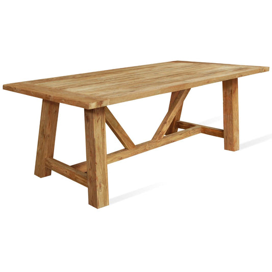 sohoConcept Tables d'extérieur Table à manger d'extérieur Vittoria | Table à manger de patio en bois pour 6