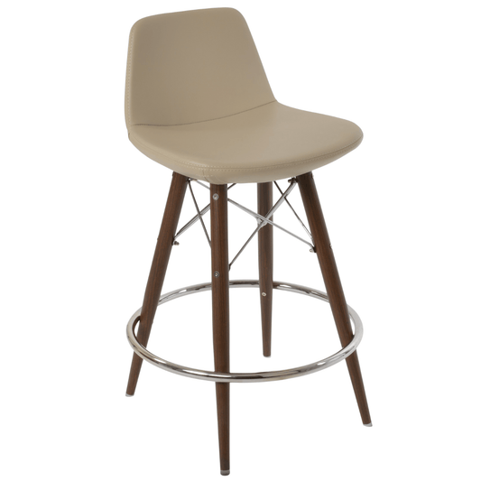 Pera MW Metal and Leather Bar Stools - Your Bar Stools Canada