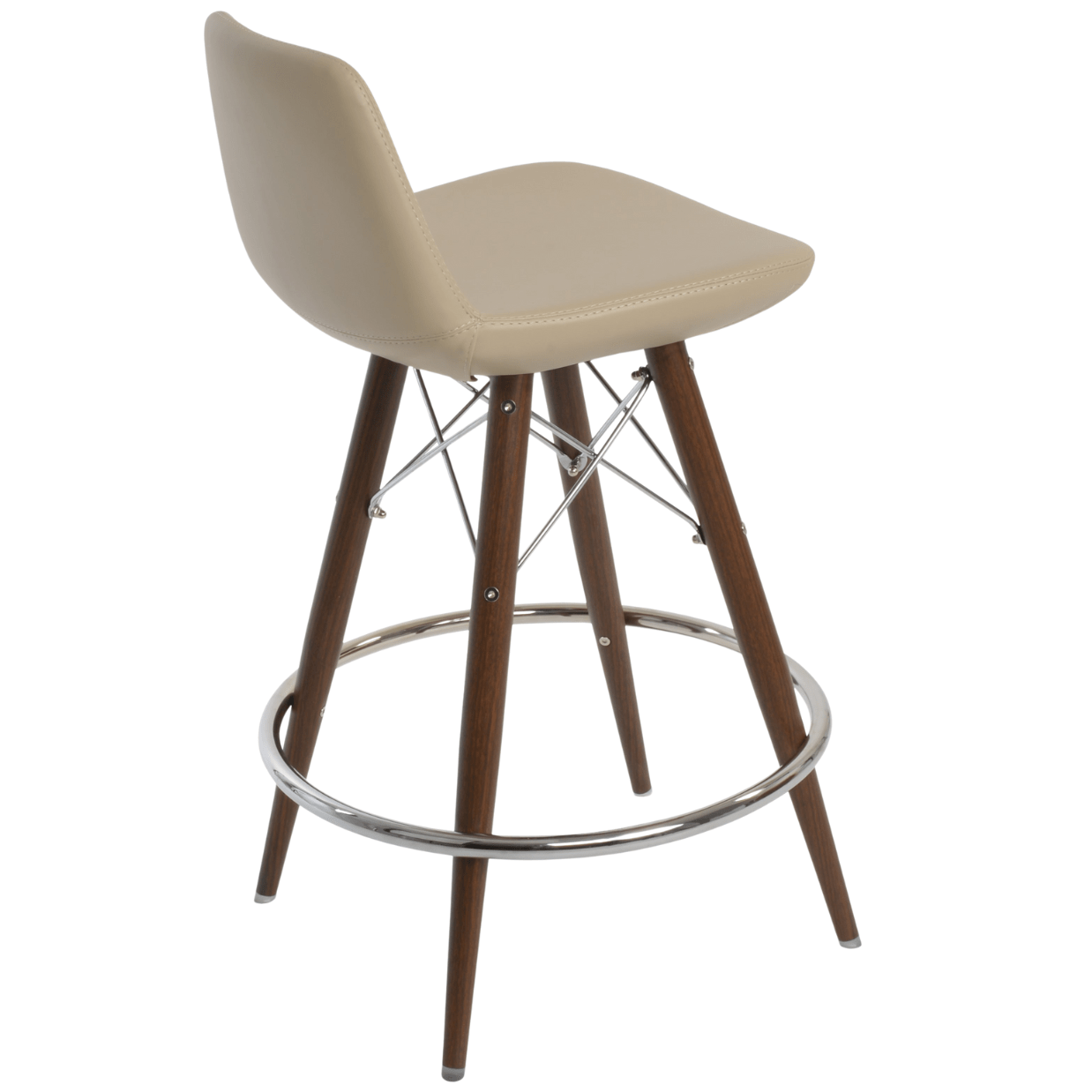 Pera MW Metal and Leather Bar Stools - Your Bar Stools Canada