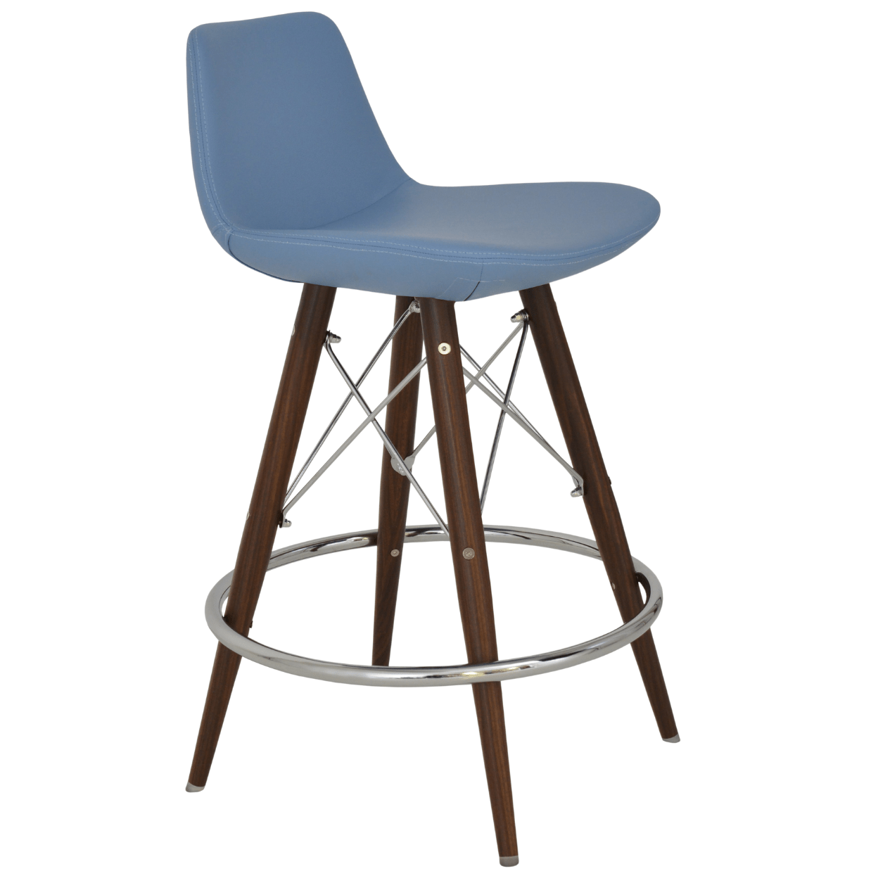 Pera MW Metal and Leather Bar Stools - Your Bar Stools Canada