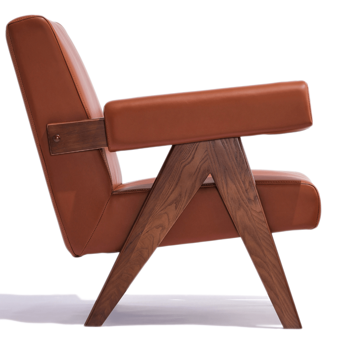 Pierre J Brown Soft Lounge Chair - Your Bar Stools Canada