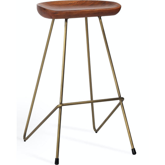 Soho Concept cattelan-industrial-metal-wire-base-wood-seat-kitchen-stool-in-antique