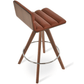 sohoConcept Table & Bar Stools Corona Comfort Leatherette Seat | Pyramid Swivel Wood Base Barstools