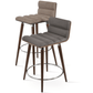 sohoConcept Table & Bar Stools Corona Comfort Nubuck Seat | Ana Metal Base Barstools