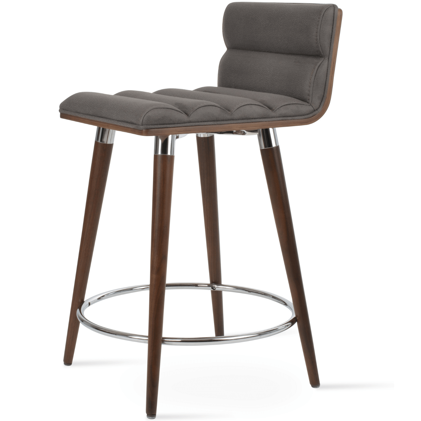 sohoConcept Table & Bar Stools Corona Comfort Nubuck Seat | Ana Metal Base Barstools