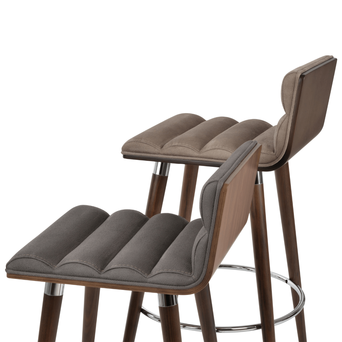 sohoConcept Table & Tabourets de bar Corona Comfort Nubuck Seat | Tabourets de bar à base en métal Ana