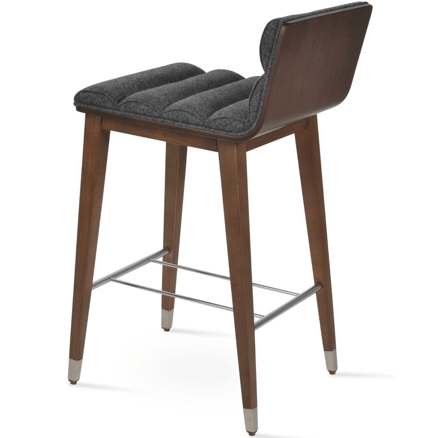 sohoConcept Table & Bar Stools Corona Comfort Upholstered Seat | Wood Base Barstools