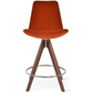 sohoConcept Table & Bar Stools Eiffel Chair Velvet Seat | Pyramid Swivel Wood Base Barstools