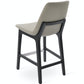 Soho Concept eiffel-wood-wood-base-leatherette-seat-kitchen-counter-stool-in-light-grey