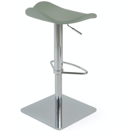Soho Concept falcon-piston-adjustable-swivel-faux-leather-seat-kitchen-counter-stool-in-mint-1