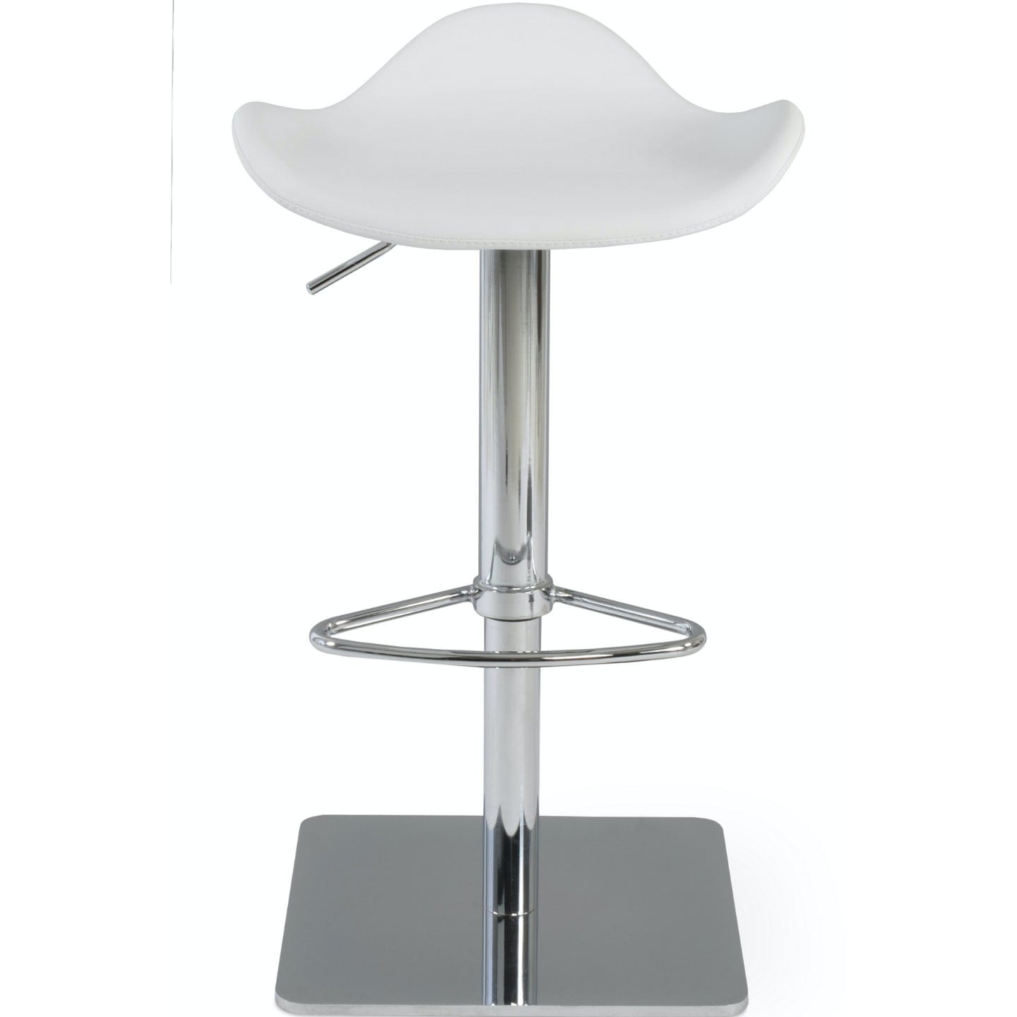Soho Concept falcon-piston-adjustable-swivel-faux-leather-seat-kitchen-counter-stool-in-white-1