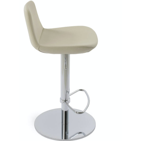 Soho Concept pera-piston-adjustable-swivel-faux-leather-seat-kitchen-counter-stool-in-cream