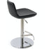Pera T Footrest Bar Stools Height Adjustable Black - Your Bar Stools Canada
