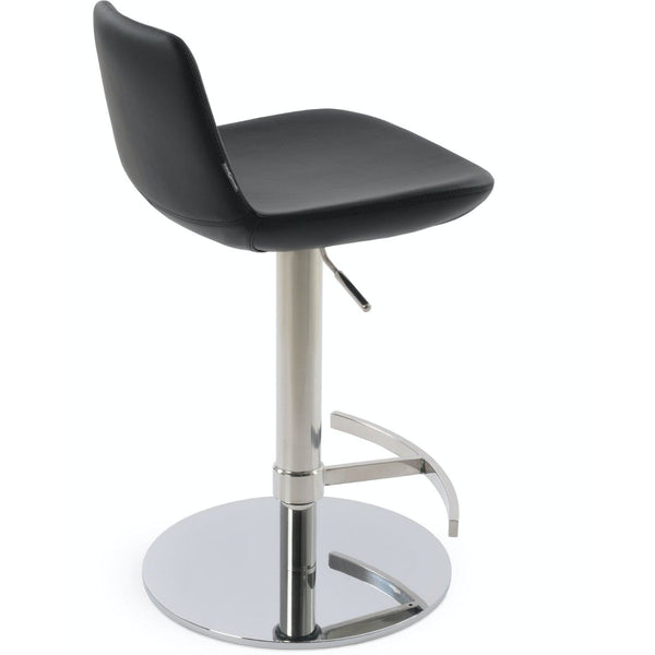 Soho Concept pera-piston-adjustable-swivel-faux-leather-seat-t-footrest-kitchen-counter-stool-in-black