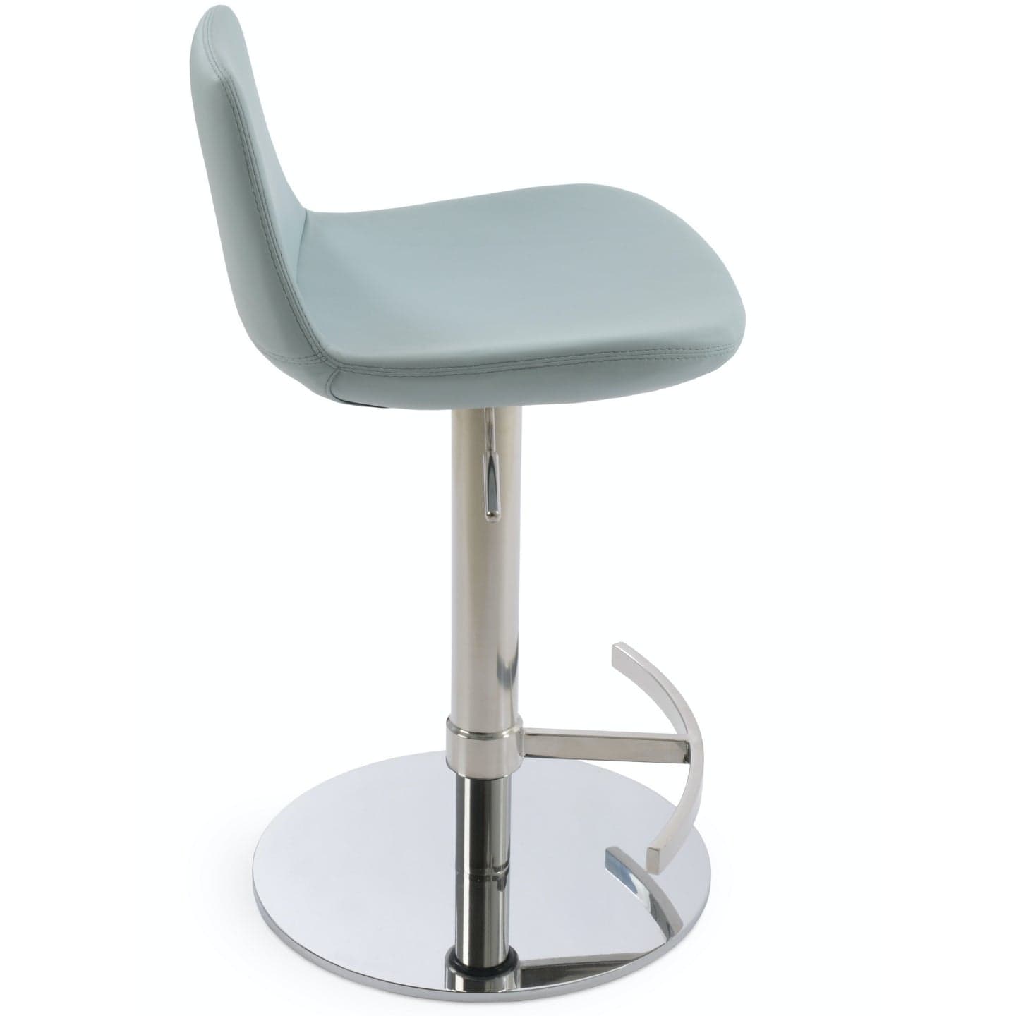 Soho Concept copy-of-copy-of-pera-piston-adjustable-swivel-faux-leather-seat-kitchen-counter-stool-in-sky-blue