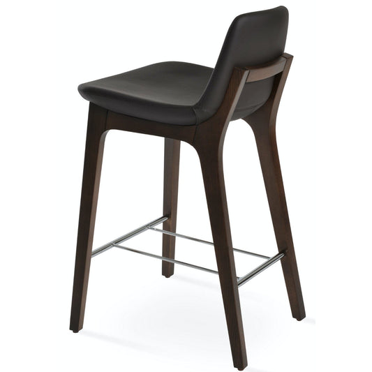 Soho Concept-Pera Wood HB Chaises de salle à manger à hauteur de comptoir en bois Marron