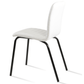 White Chair with Black Legs Isa - Your Bar Stools Canada